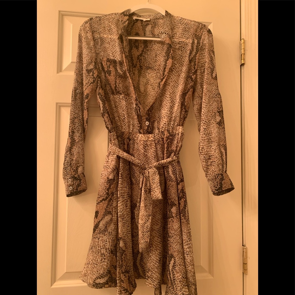 Snake print dress